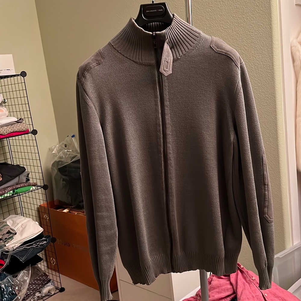 Louis Vuitton Mens Cotton and suede jacket. Dry cleaned.